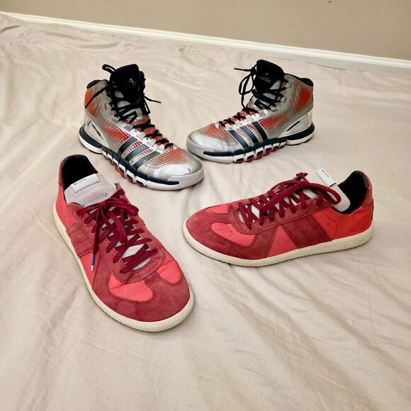 Adidas BW Army Collegiate Burgundy + Adipure Crazyquick John Wall - sz 11.5 lot
